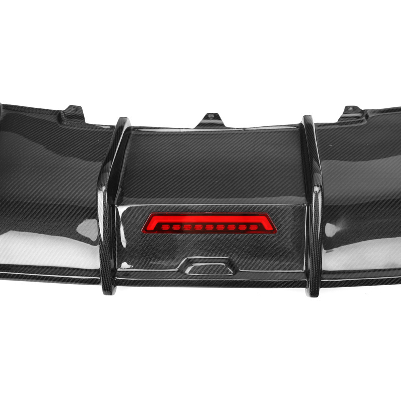 K Style Carbon Fiber Rear Bumper Lip Diffuser For Audi A4 B8 S line Car Tuning 2009-2012 Rear diffuser