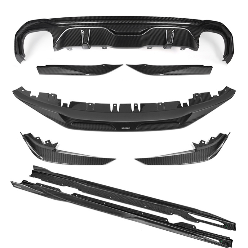 Dry Carbon Fiber  Body Kit SQ Exterior Front Lip Side Skirts Diffuser Bumper Protect Cover For BMW 4 Series G26 Body Kits