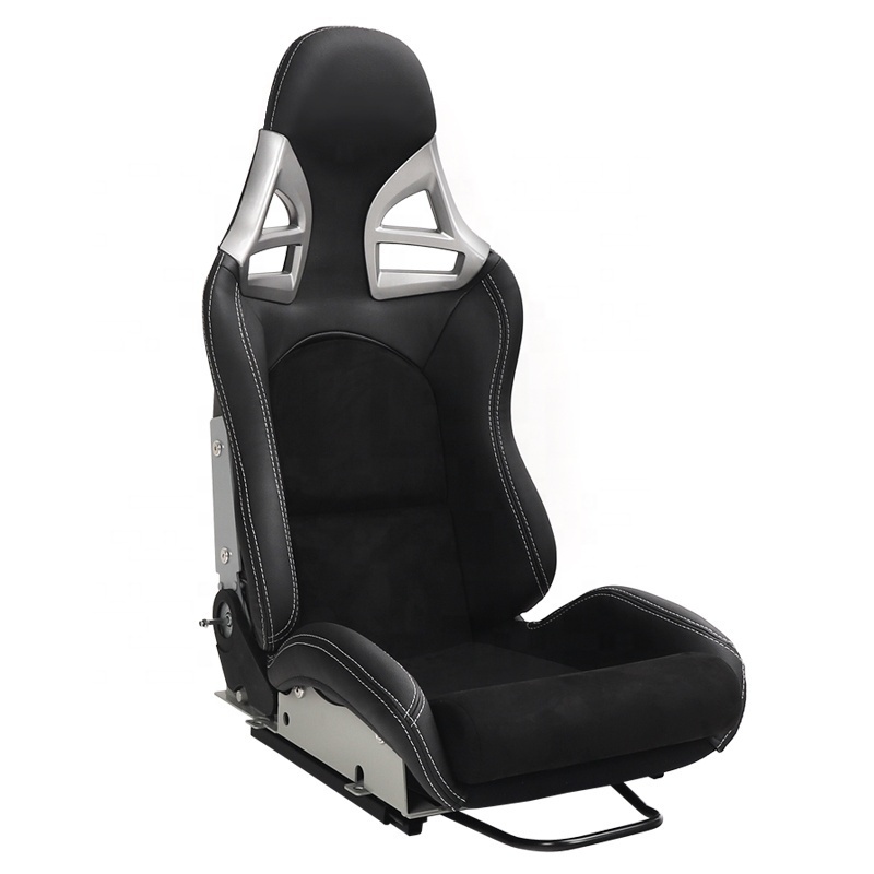 Drift Racing Style Black Suede SPE Sport car seat