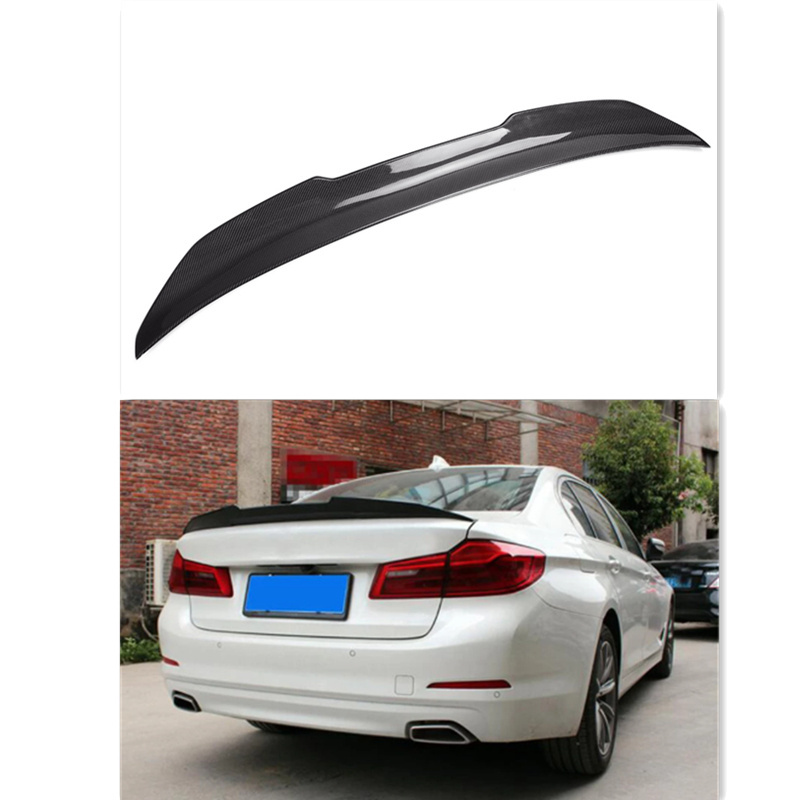 G30 PSM Style Rear Spoiler for BMW 5 Series  Sedan Trunk Ducktail Lip Duck Wings Carbon Fiber  2017+