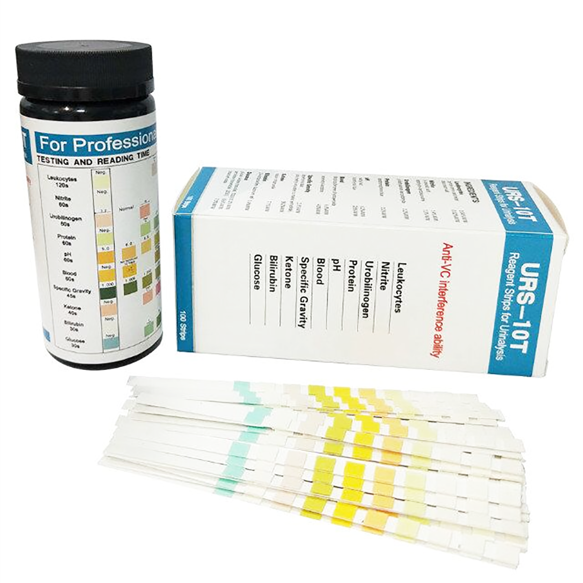 Wholesale Great quality Urine Test Strips Kit URS-10T for Home Check Urinalysis Reagent Sticks Test Strips