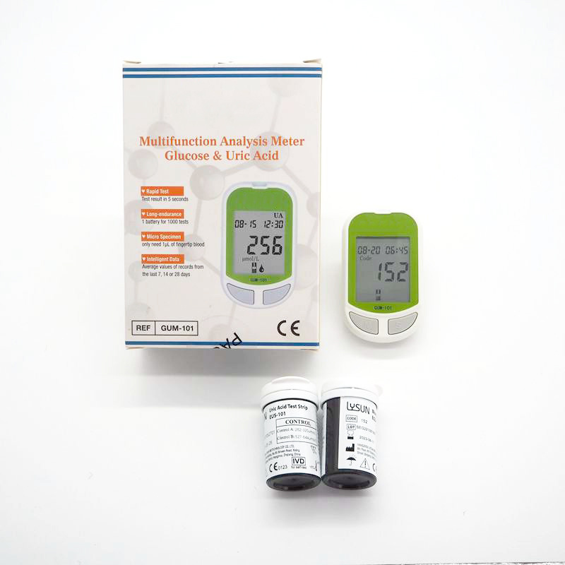 High Quality Portable Health Care Glucose+Uric Acid Meter monitors CE Certification oem