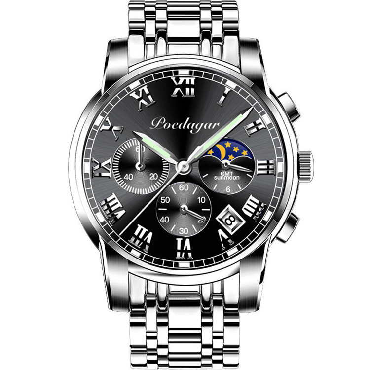 POEDAGAR Casual Quartz Watch Men's Watches Top Luxury Brand Famous Wrist Watch Male Clock For Men 2022