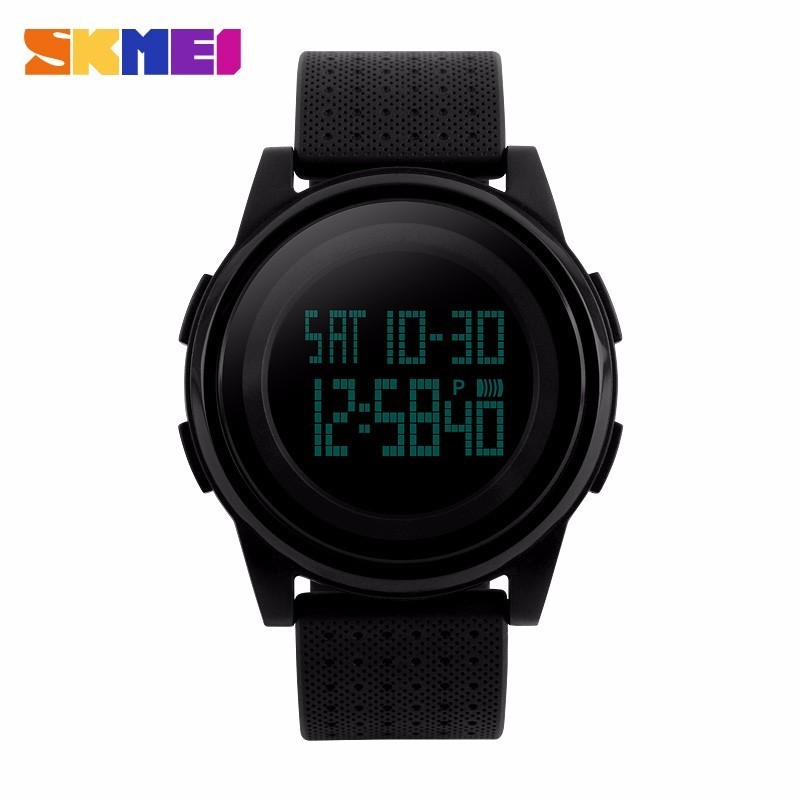 SKMEI 1206 new men outdoor electronic lcd watch 50m waterproof sports 5 colors jelly thin silicone strap women fashion led watch