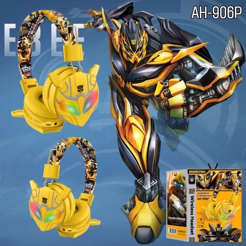 Shuoyin 906P transformer transformers bumblebee mario bros kids auriculare juguetes headphones toy toys de transformer for kids