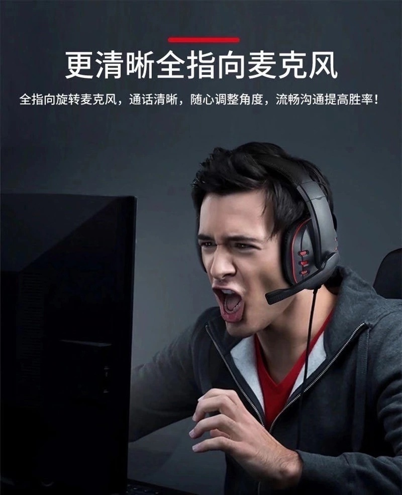 SY733 Gaming Headset Surround Stereo 3.5mm Vibration with Mic Comfortable Adjustable Headband game headphone