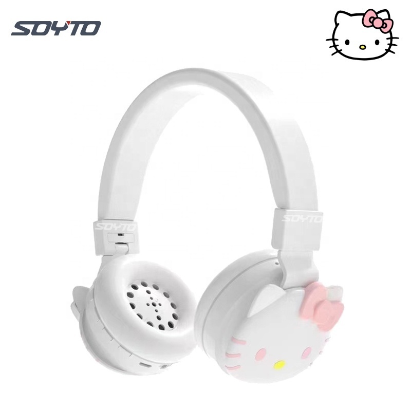 Shuoyin hello kitty headphones hallo helo mario bros headphone headset auriculares audifonos wholesale hello kitty cat figure