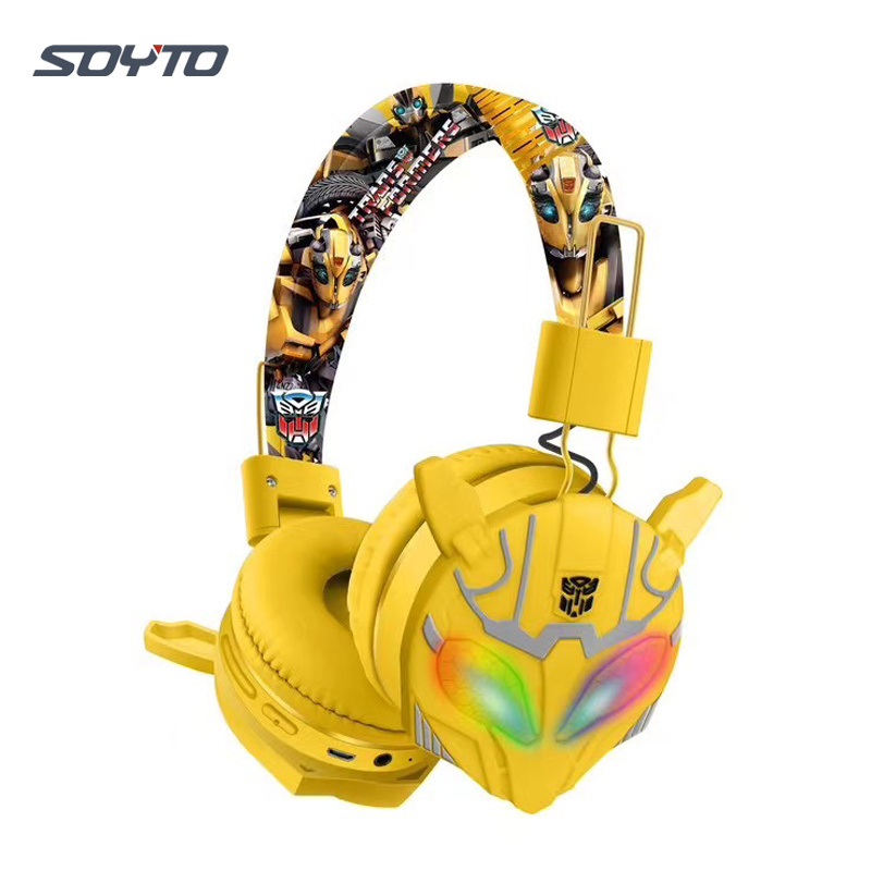 Shuoyin 906P bumblebee transformer transformers super mario sonic kids gift auriculare headphones toy toys transformer for kids