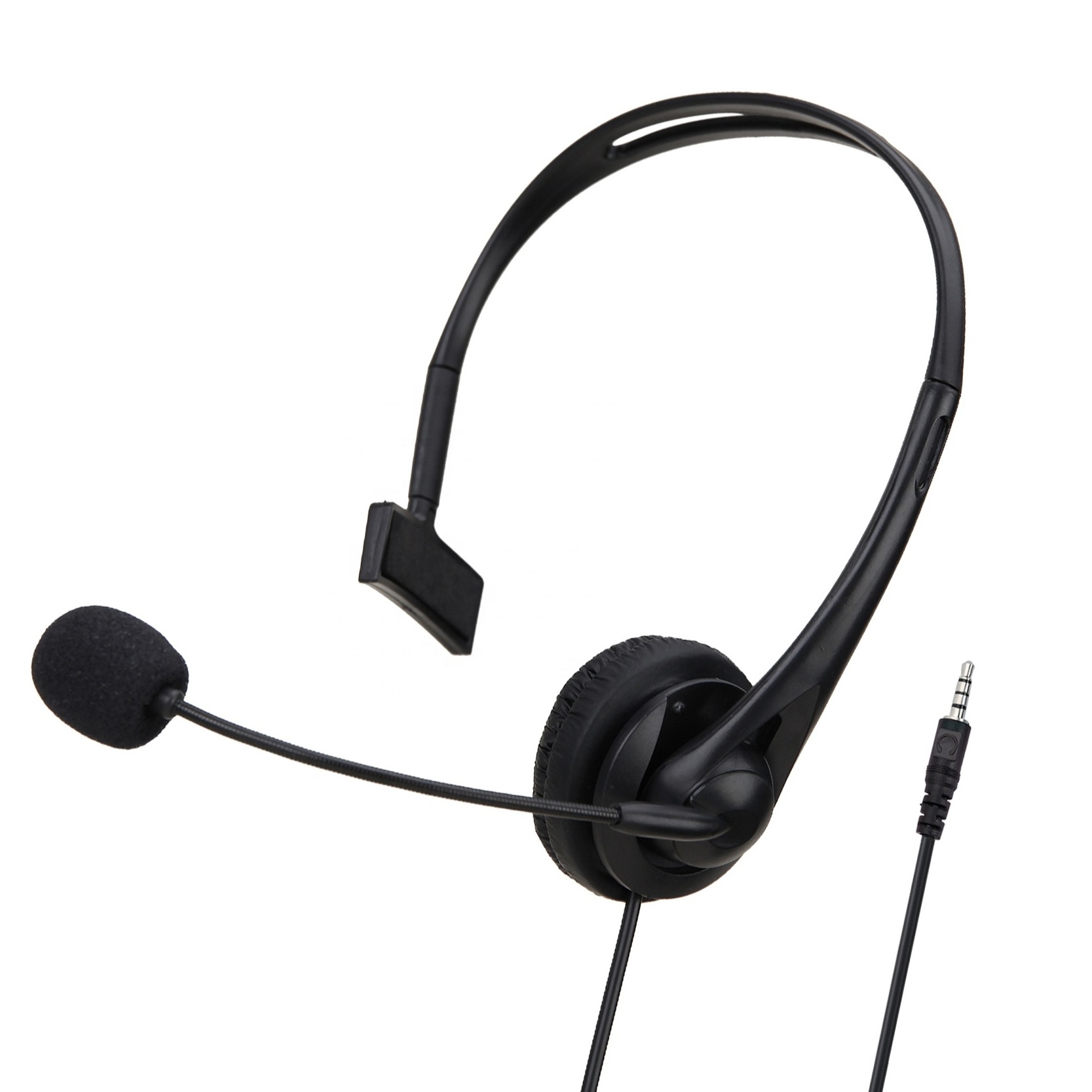 Shuoyin SY490 single ear cheap office wired computer call center USB headphone headphones telephone headsets for office PC Skype