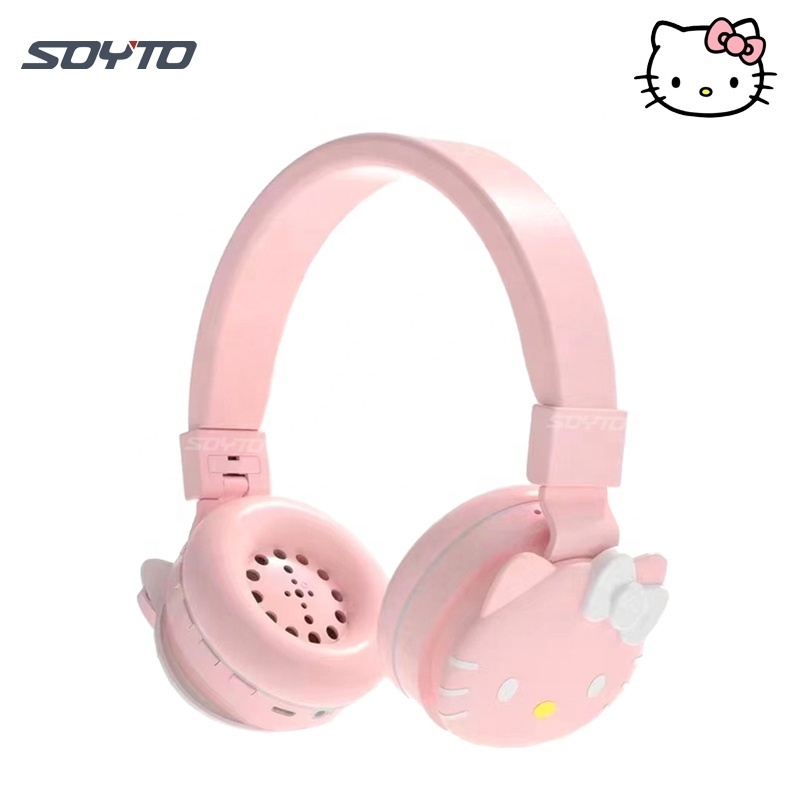 Shuoyin hello kitty headphones hallo helo mario bros headphone headset auriculares audifonos wholesale hello kitty cat figure