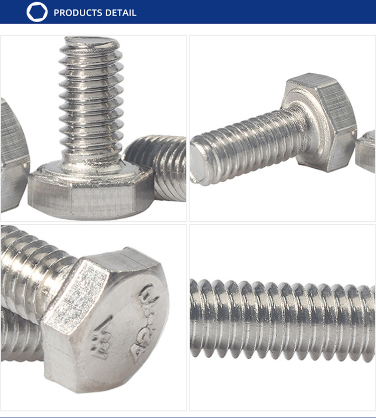 M10 Stainless steel Hex bolt and  nut