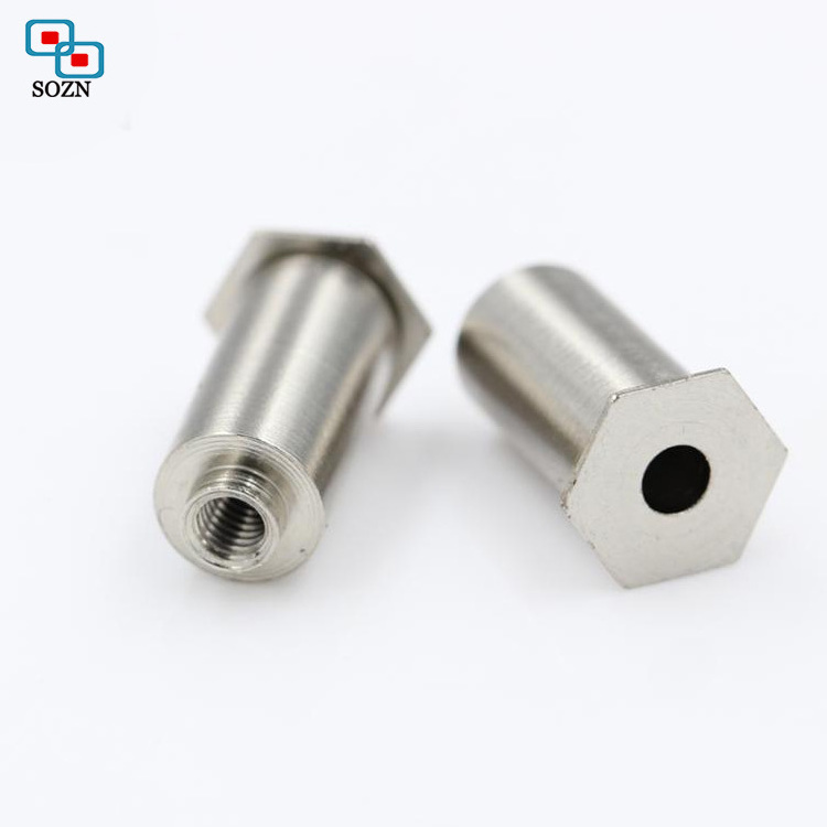 Precision hardware ss304 stainless steel hexagon aluminum flat head m8 blind rivet nut