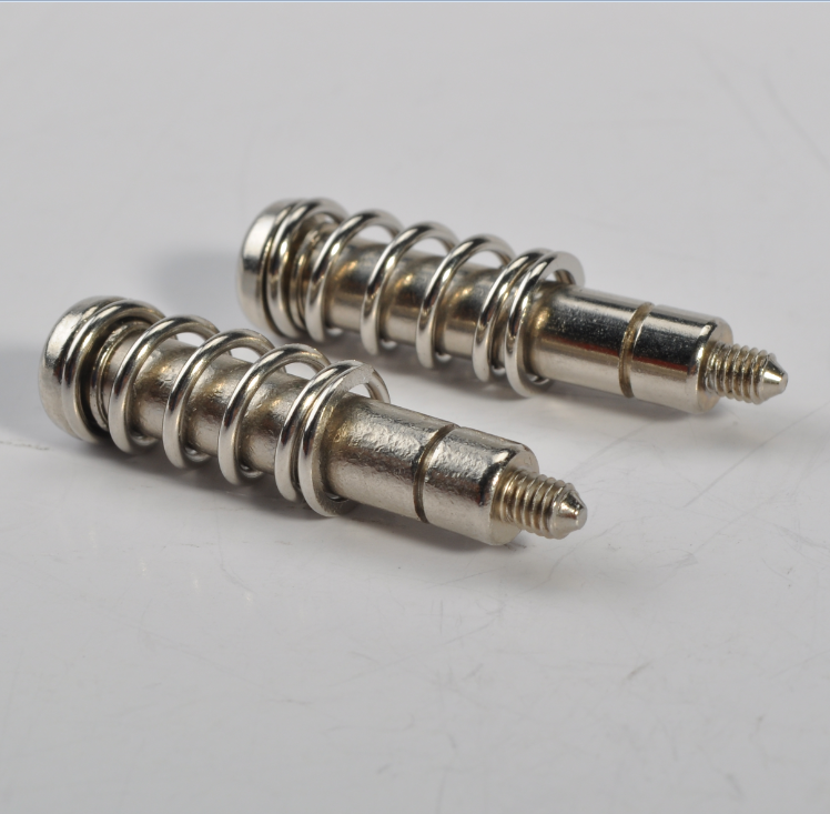 customized stainless flat phillip pan head spring screw/ spring loadedset screw for heatsink