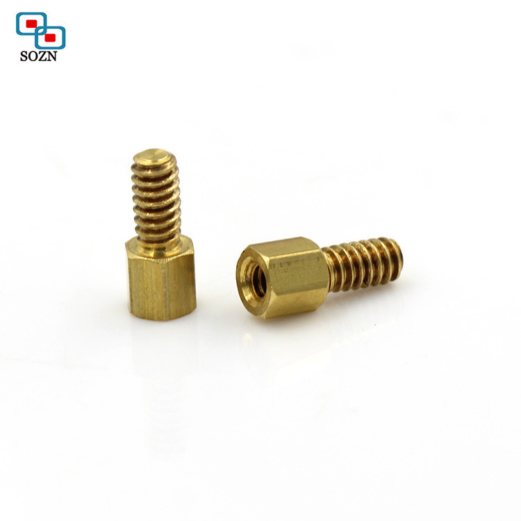 M2 M3 M4 M5 black around aluminum brass hex standoff/spacer male to female