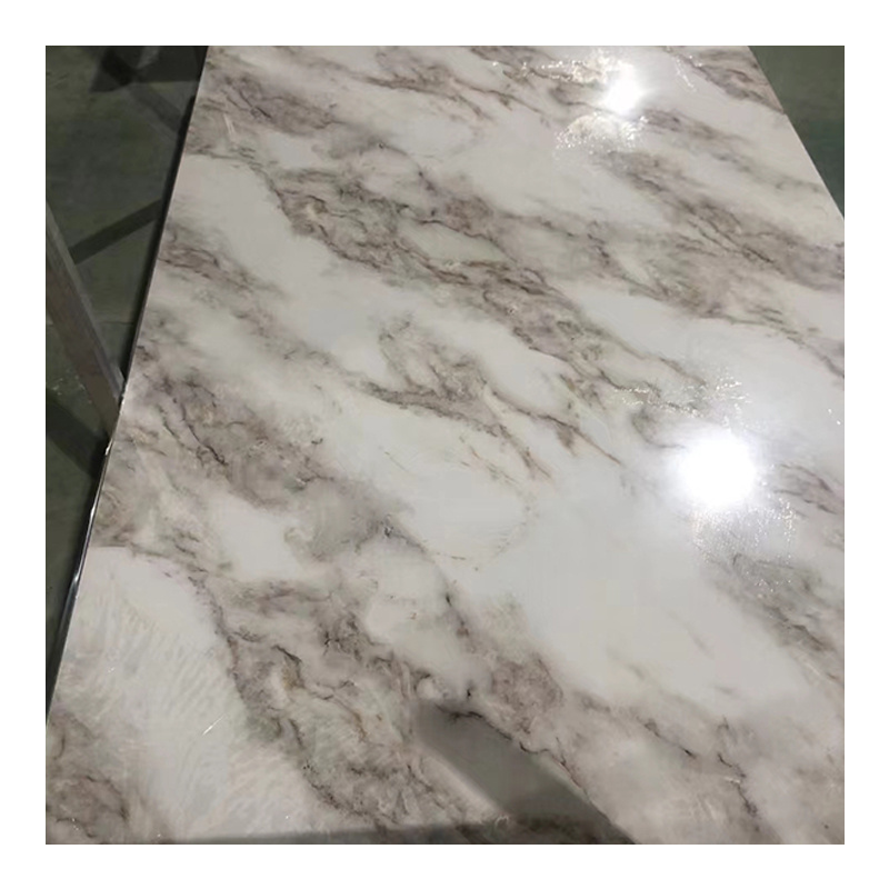 Competitive Price Stone Panels 4x8 Pvc Marble Sheet UV coating PVC wall panel PVC marble sheet new color low price