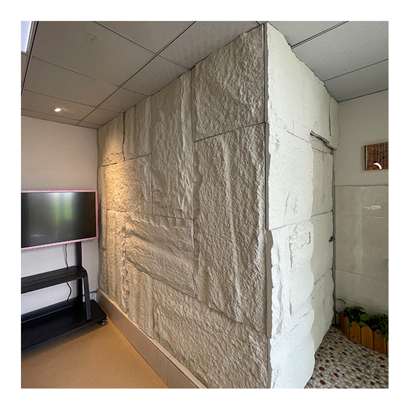 Lightweight PU Stone panel wall Faux Polyurethane Stone Panel 3D Wall Panel Board