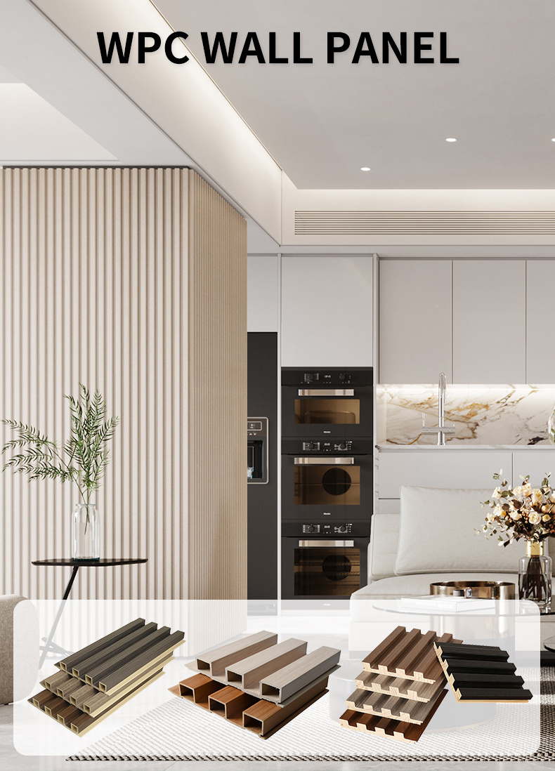 Wall Panel Hollow Interior Wood Plastic Composite Wall Cladding WPC ...
