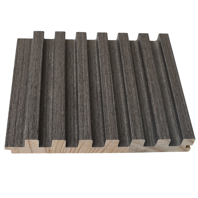 High Quality Vertical Wooden Slats Solid Pine Wood Fluted Panels For Wall