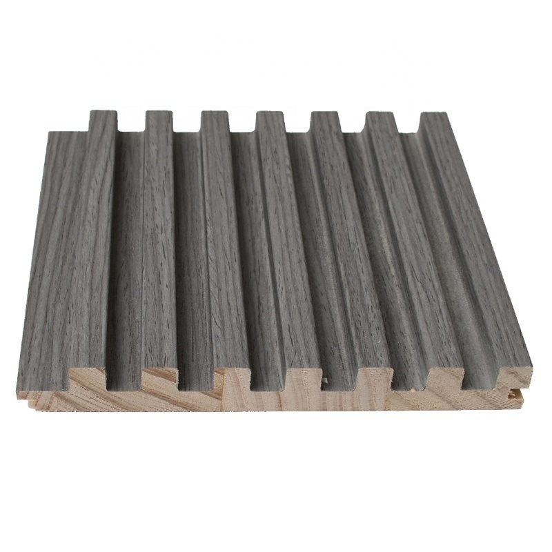 High Quality Vertical Wooden Slats Solid Pine Wood Fluted Panels For Wall