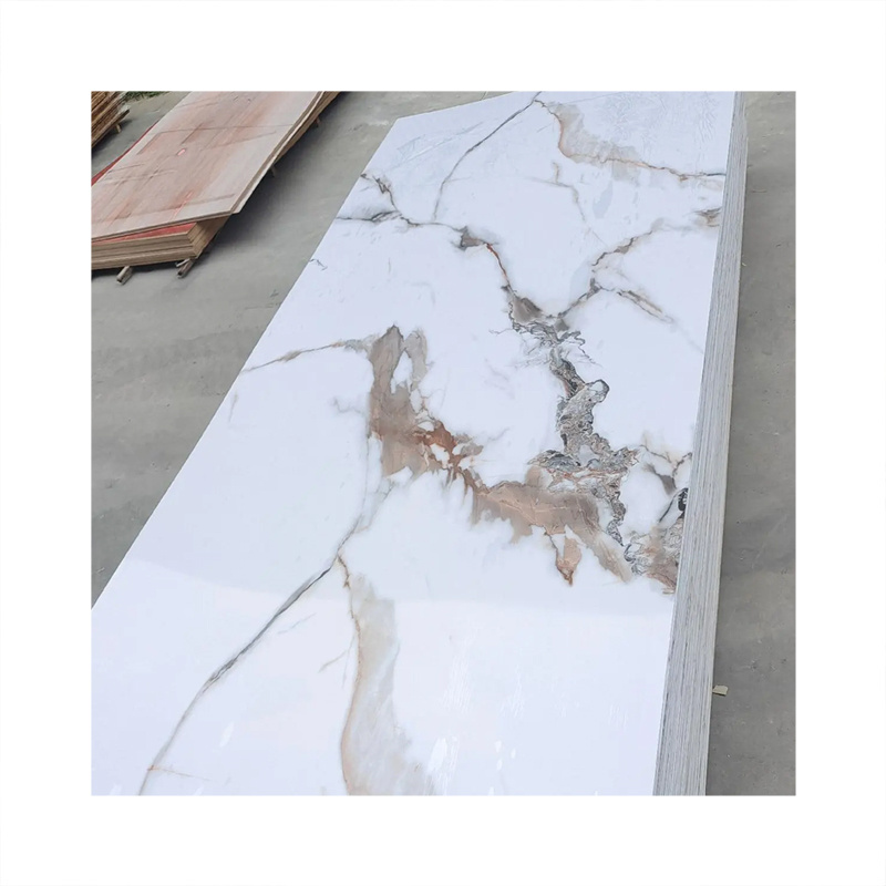 1220 mm Flexible Eco-Friendly PVC Marble Wall Panel Interior Decoration Carbon Slate Marble