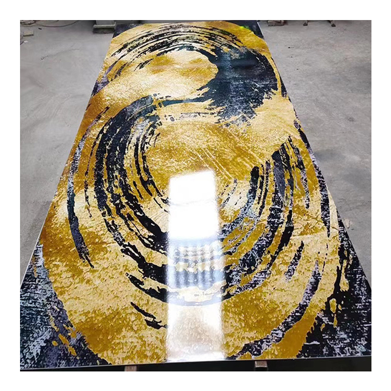 1220mm*2800mm UV board faux pvc marble sheet wall panels marble board