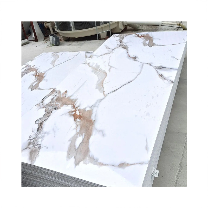 1220 mm Flexible Eco-Friendly PVC Marble Wall Panel Interior Decoration Carbon Slate Marble