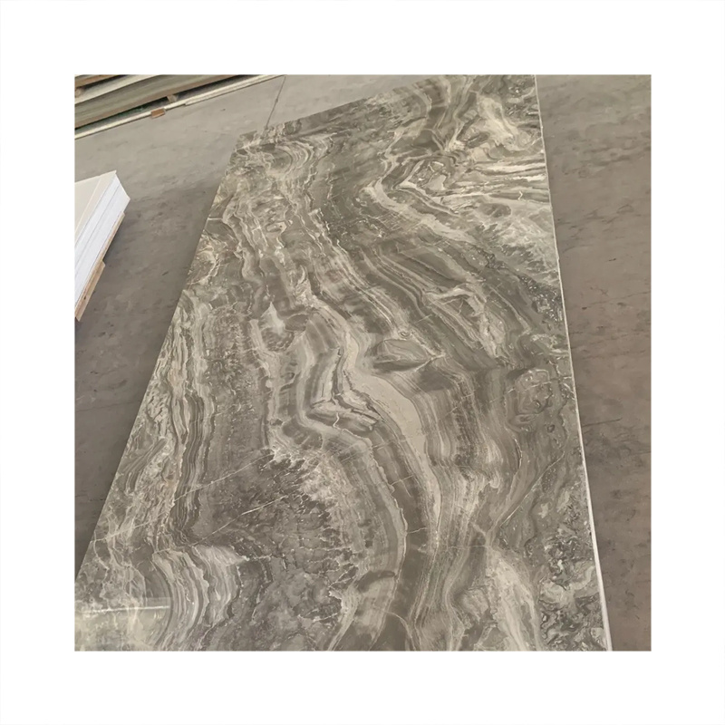 Faux wall stone panel PVC Marble Sheet UV Board for interior Walls