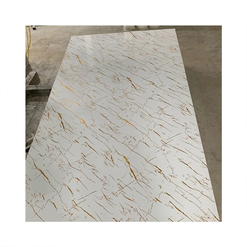 Faux wall stone panel PVC Marble Sheet UV Board for interior Walls