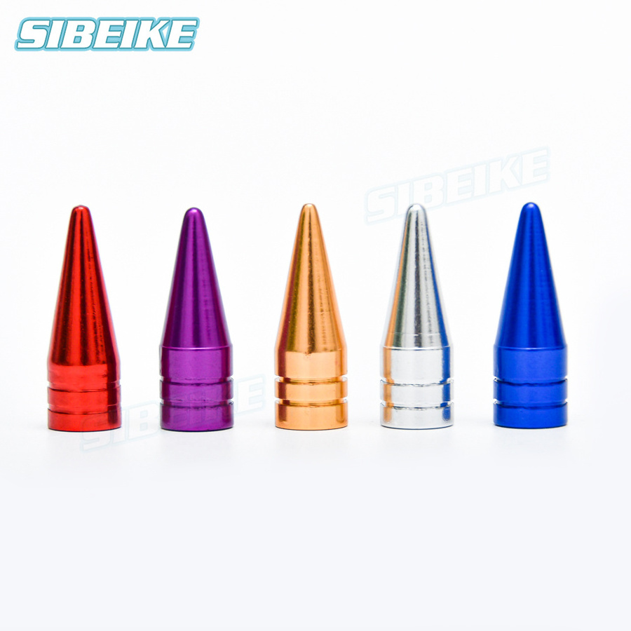 4Pcs Bullet Shape Car Tire Personality Refitting Valve Cap Aluminium Alloy Valve Cap Motorcycle Bicycle Valve Cap