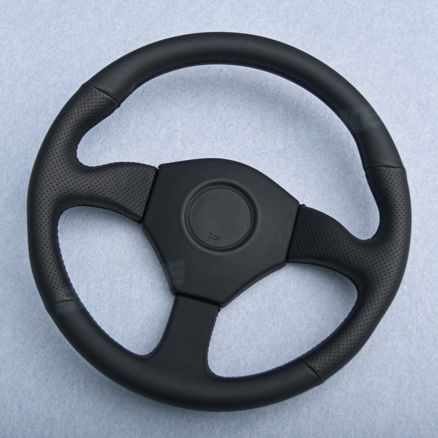 14inch Black Sim Volante Deportivo Universal Sports Drift Leather Steer Wheel Car JDM Steering Wheels for Game