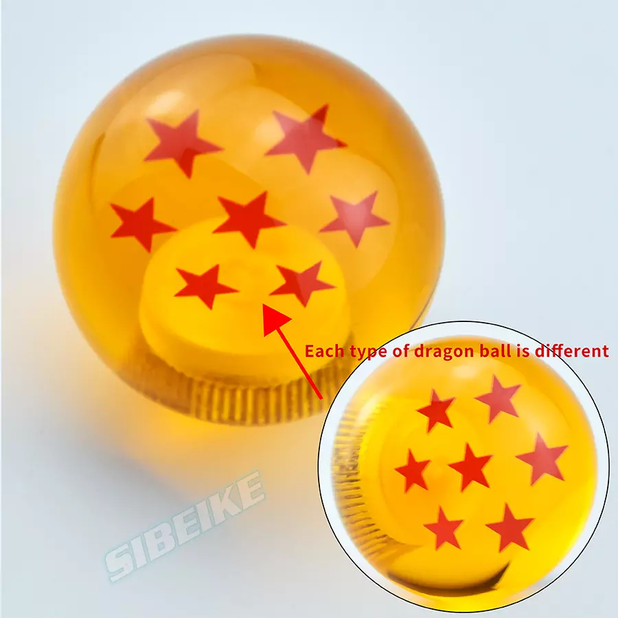 Acrylic 1-7 Stars Dragonball Z Dragon Ball Custom Shift Knob Drop Shipping Car Racing Shift Knob