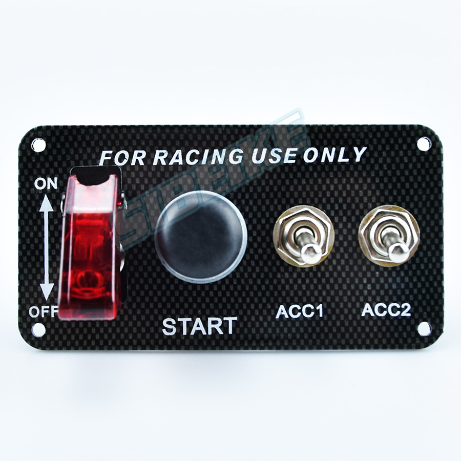 Ignition Switch 12V Racing Car Engine Start Push Button Switch Panel