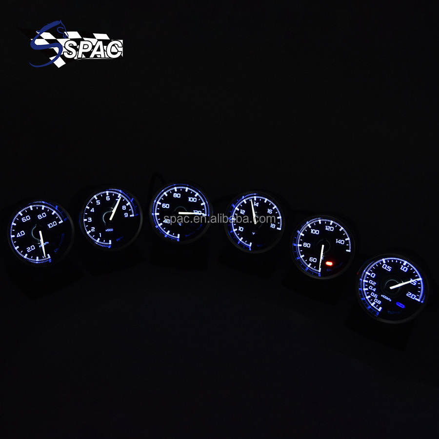 Car Modification Racing Modified Speed Water Temperature Oil Pressure Oil Temperature Vacuum for Turbo Pressure Gauge