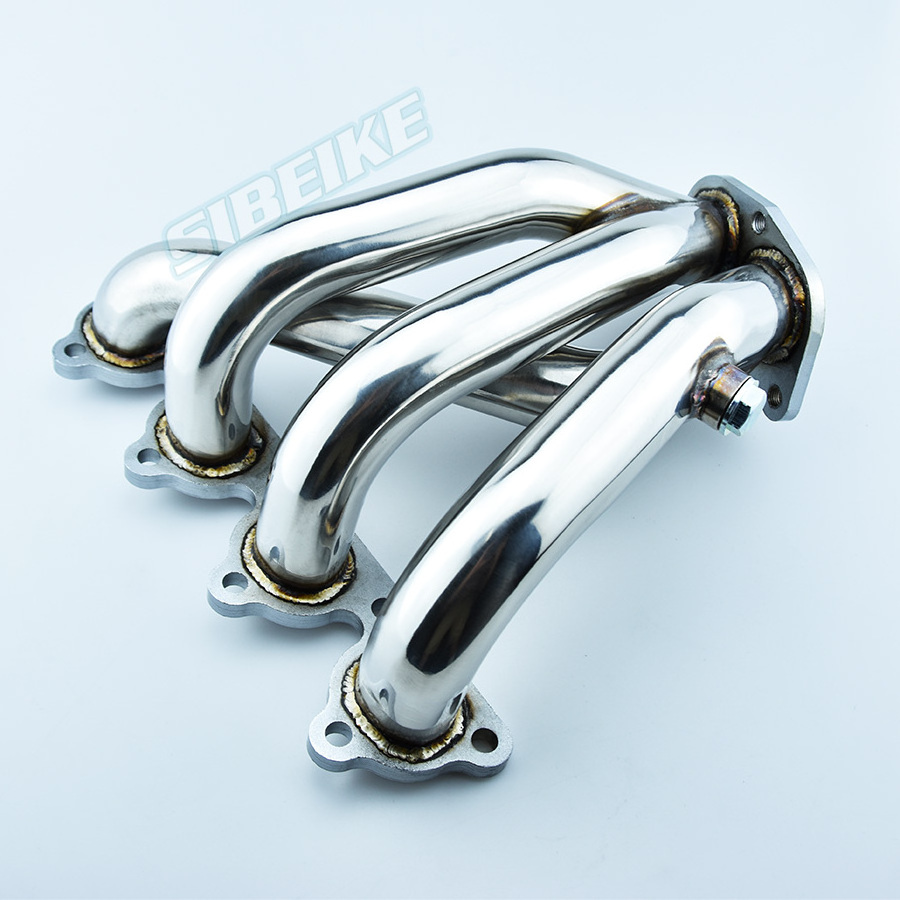 JDM Stainless Steel Polished Design Exhaust Header for Honda 88-00 Civic D16 EX LX DX CX VX HX