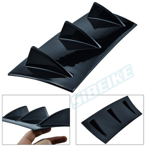 Universal Car Rear Bumper Lip Diffuser Fin Gloss Black ABS Plastic Car-Styling Rear Bumper Lip Diffuser