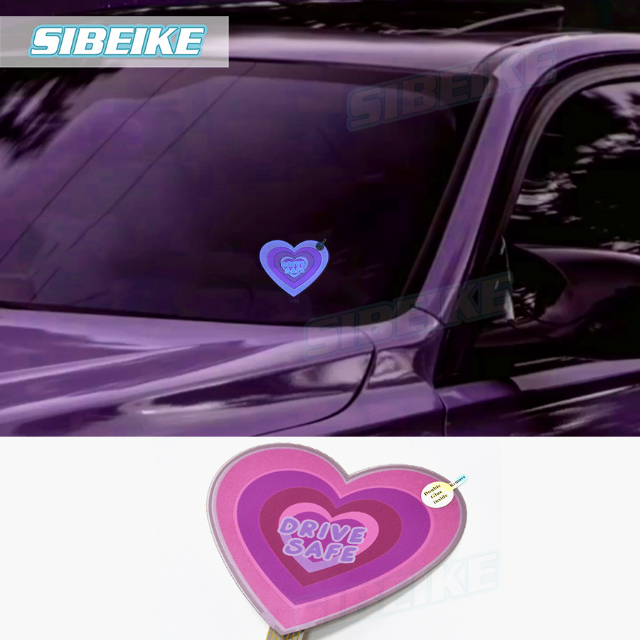 Heart LED Car Sticker LED EL Light advertising Poster Automotive Panel LED Car Windshield Stickers