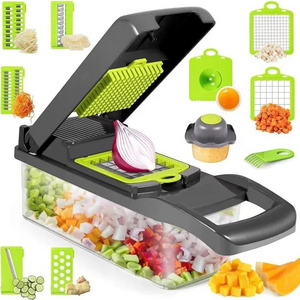 Wholesale Kitchen Accessories 12 in 1 Food Dicer Onion Veggie Chopper Mandoline Slicer Multifunctional Vegetable Cutter Machine