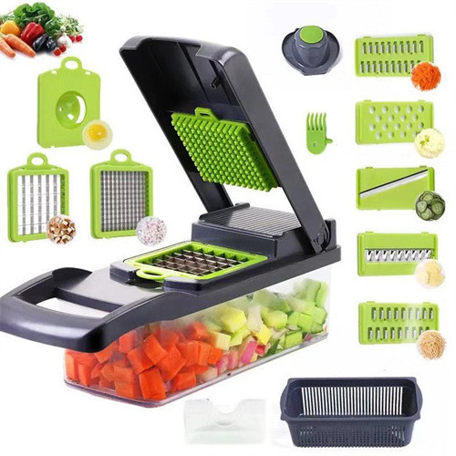 Fruit Onion Vegetable Cutter Machine Multifunctional 16 in 1 Food Cutter Kitchen Vegetable Slicer Dicer Cutter Veggie Chopper