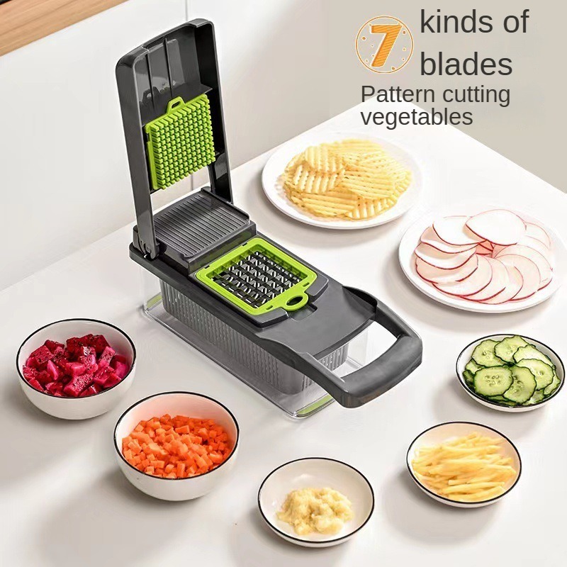 Wholesale Kitchen Accessories 12 in 1 Food Dicer Onion Veggie Chopper Mandoline Slicer Multifunctional Vegetable Cutter Machine