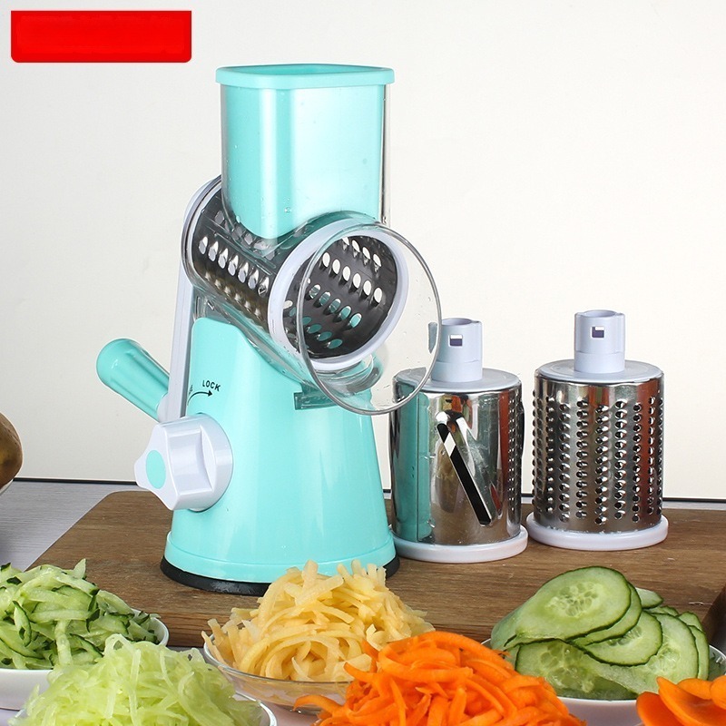 Multi-Function Vegetable Cutter Stainless Steel Hand Roller Shredding Slicing Kitchen Gadgets Vegetable Cutting Artifact