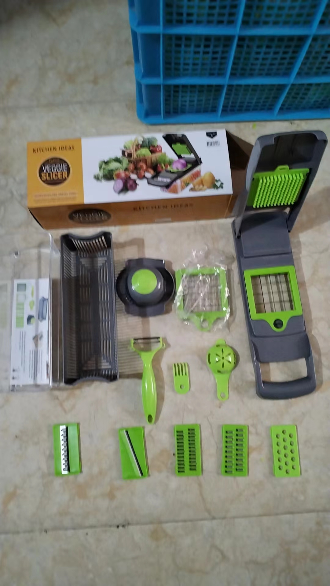 Fruit Onion Vegetable Cutter Machine Multifunctional 16 in 1 Food Cutter Kitchen Vegetable Slicer Dicer Cutter Veggie Chopper