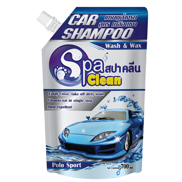 Quality Product Car Shampoo wash and Wax  2 in 1 Polo Sport Spa Clean 700ml wash and wax