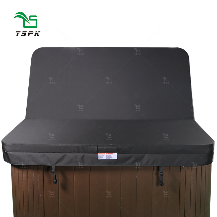 TSPK Hot Tub Cover Swimming Pool Waterproof Cover Outdoor Sun UV Resistant Oxford