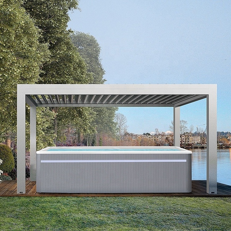 Motorized Freestanding Wall Mounted Modular Bioclimatic Pergola Gazebo for New Home