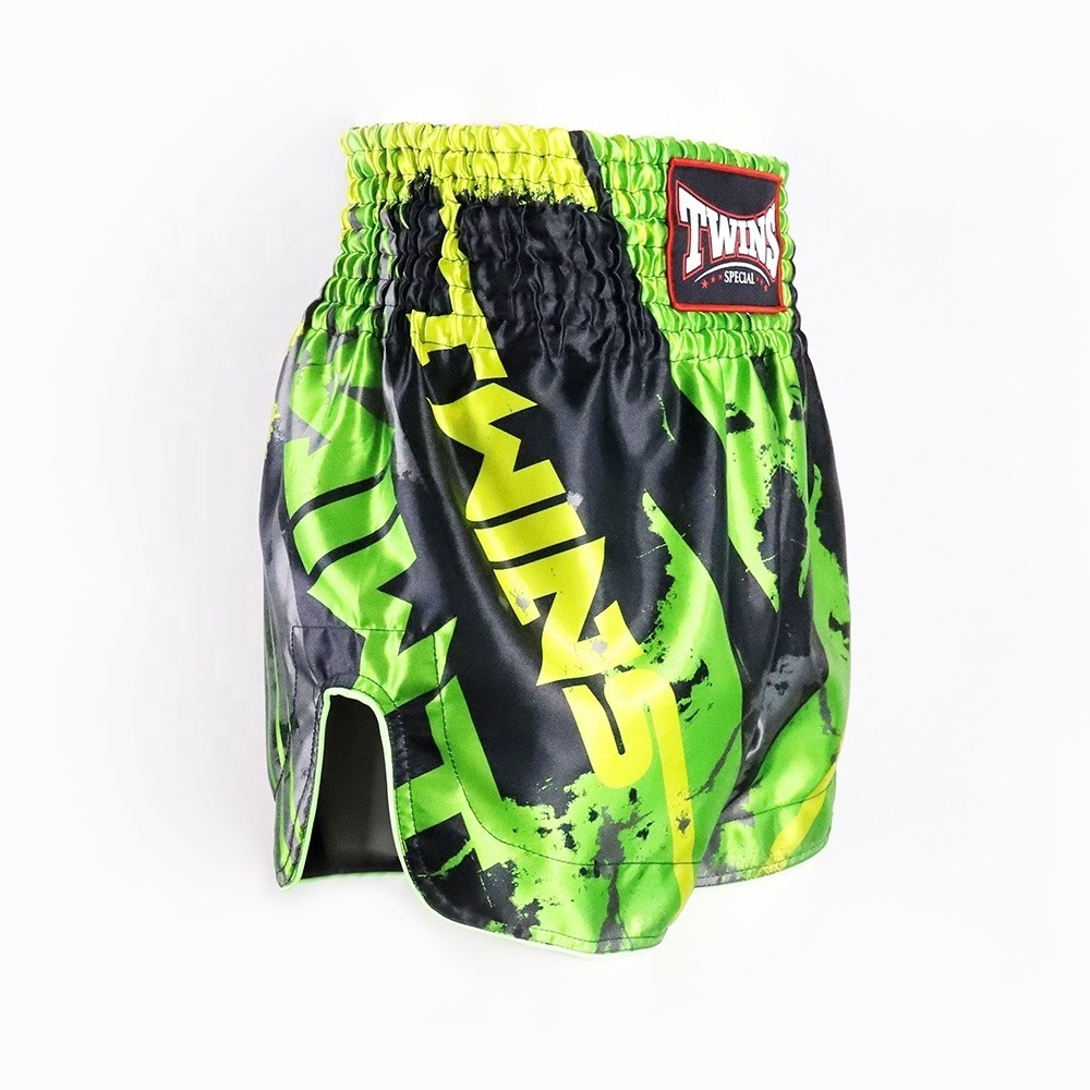 Twins Muay Thai Shorts High Quality Satin Muay Thai shorts Twins Latest Designs Custom Made Muay Thai Trunks Shorts SJS-MTS-69