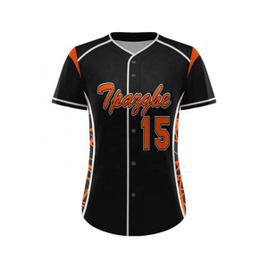 Wholesale Baseball Jersey Women Baseball Dress Baseball Jersey With Custom Logo Polyester Sublimated Team War