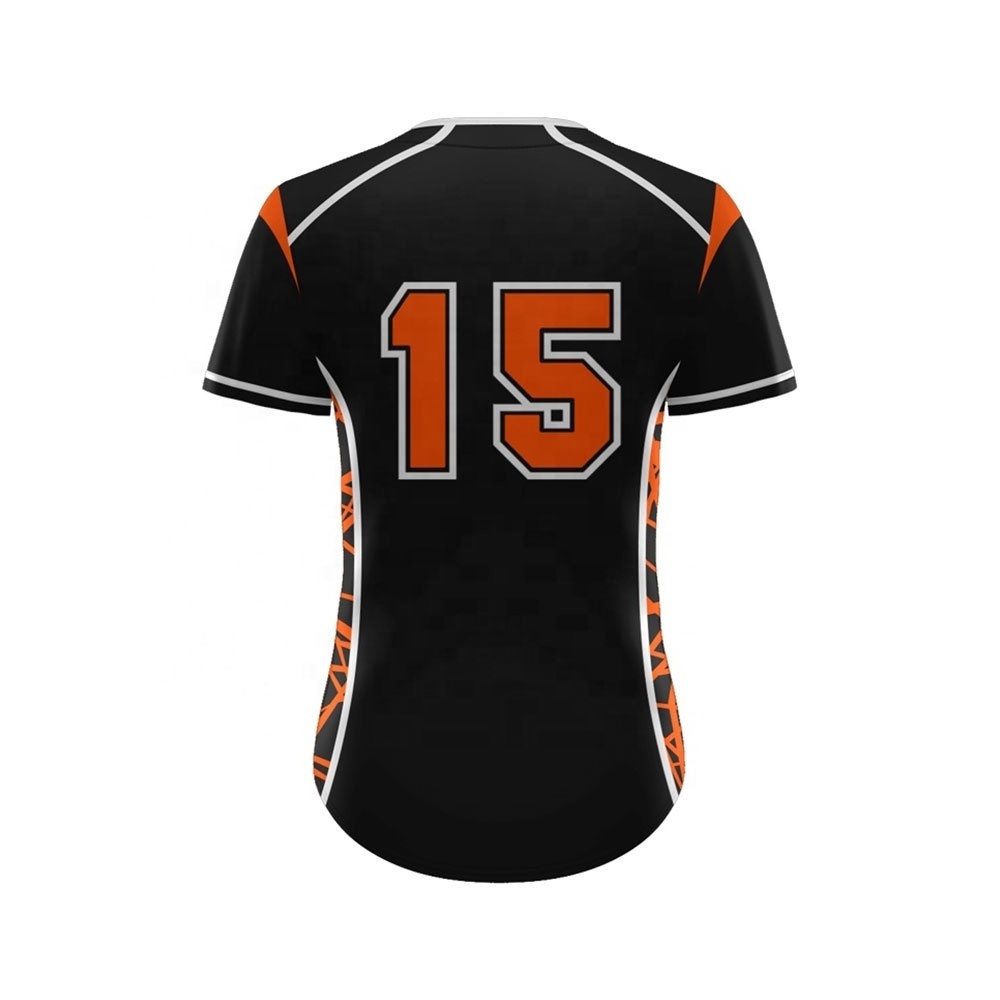 Wholesale Baseball Jersey Women Baseball Dress Baseball Jersey With Custom Logo Polyester Sublimated Team War