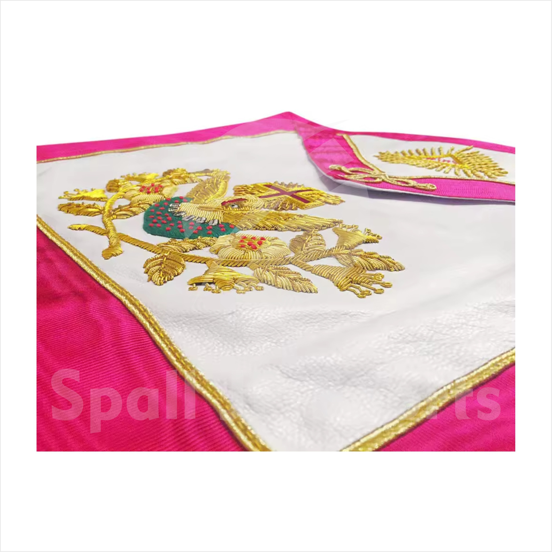 Masonic Regalia  High Quality Design Hand Embroidered Masonic Aprons/Wholesale OEM Service Breathable Men Regalia Masonic Aprons