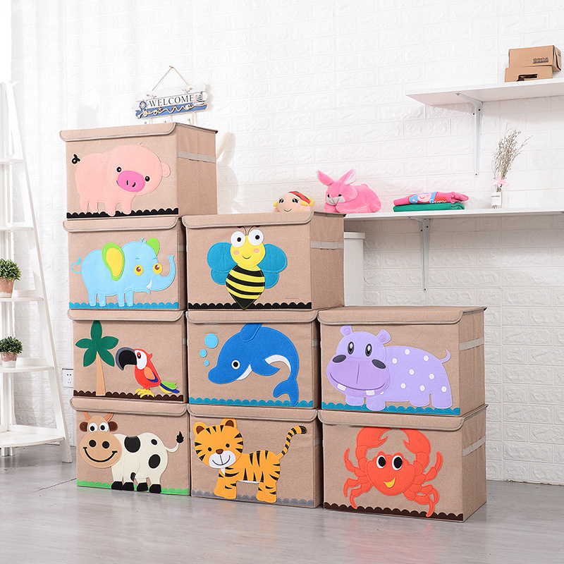 Extra Large Toy Box Collapsible Toys Storage Chest for Kids Fliptop Lid & Handles Big Toy Bin for Playroom Container