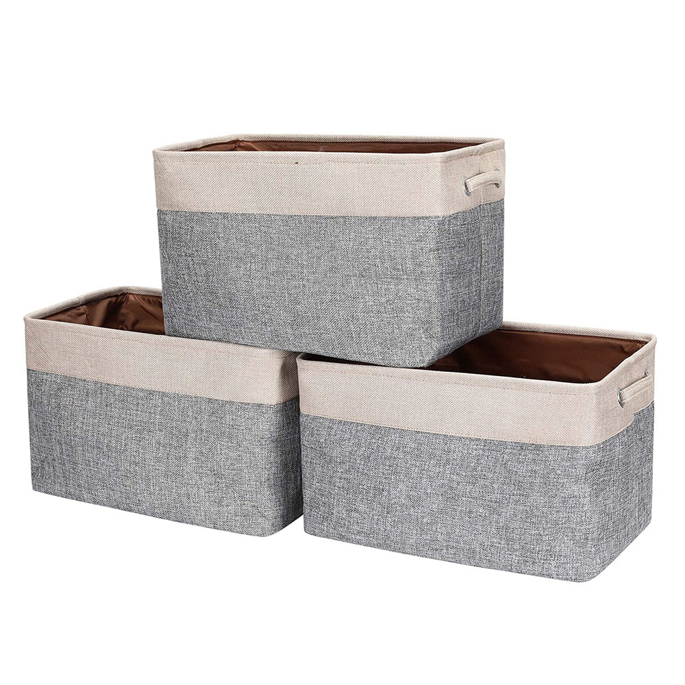 Large Storage Baskets for Shelves Organizing, Collapsible Fabric Storage Bins for Closet, Nursery Home Office Laundry Gifts